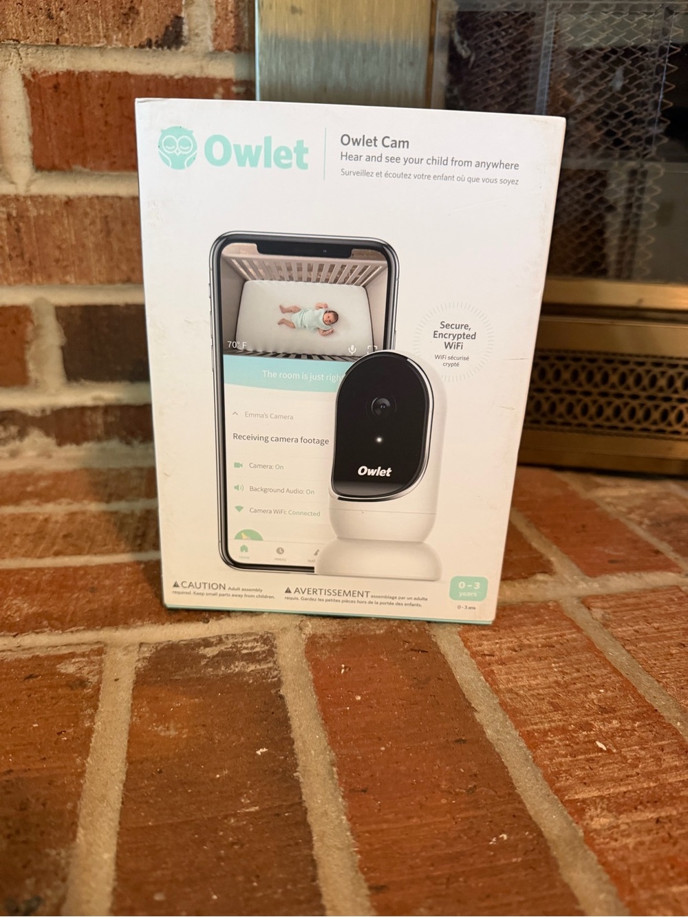 Cam Baby Monitor Wi‑Fi Camera – White/Black